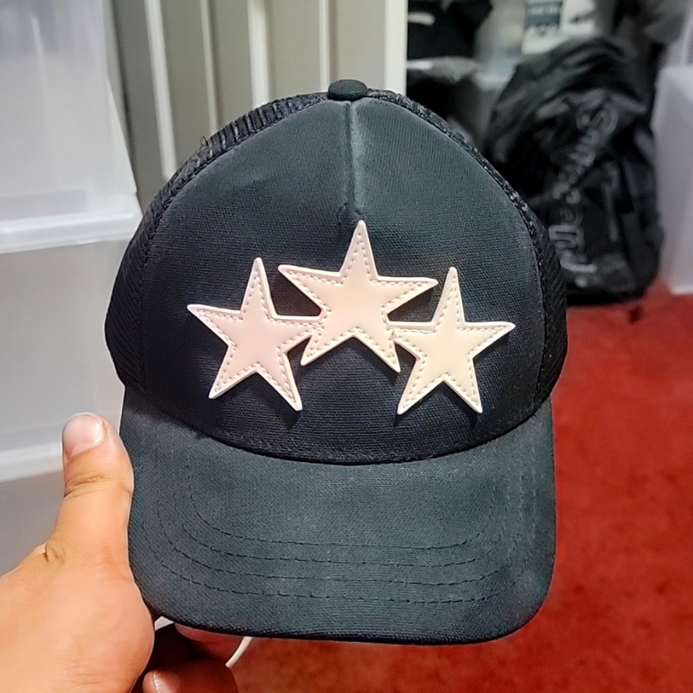 Amiri 3 star trucker cap